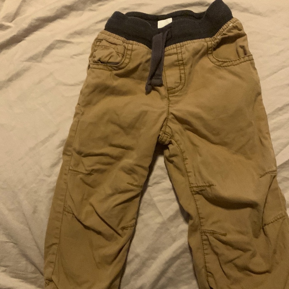 Used Gymboree pull on pants tan 18-24mo